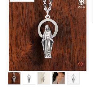 James Avery Silver Virgin Mary pendant Retired Archives Design